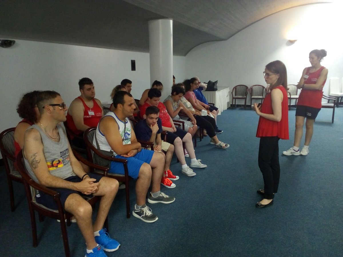 WeDrawproject's tweet image. Visually impaired people in Salerno trying the new set of loudspeakers to assess auditory spatial perception #spatialperception #salerno