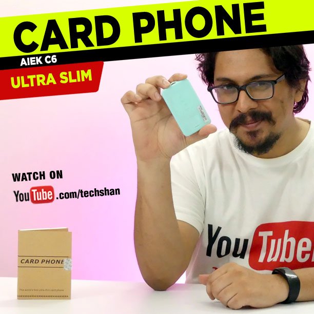 TechShan's tweet photo. A phone that fits in your wallet: WATCH : https://t.co/jDc9QWORAY
#techshan #unboxing #cardphone https://t.co/XJpl4xAfRJ