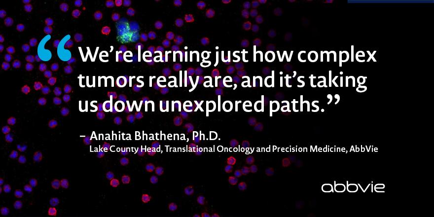 abbvie's tweet photo. New technology is letting us unmask the hidden identities of tumors. Here’s how: https://t.co/h2rENVxUS6 https://t.co/WxQOR7Plwl