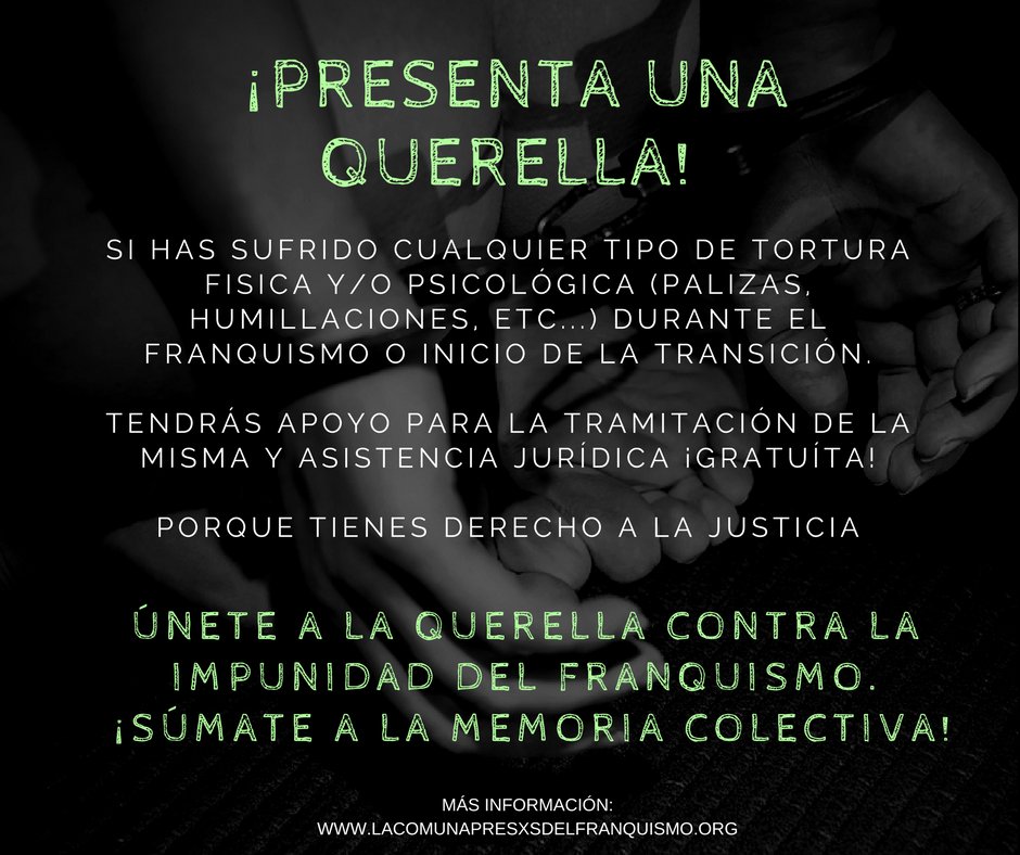 La Comuna. Presxs y Represaliadxs del franquismo tweet media