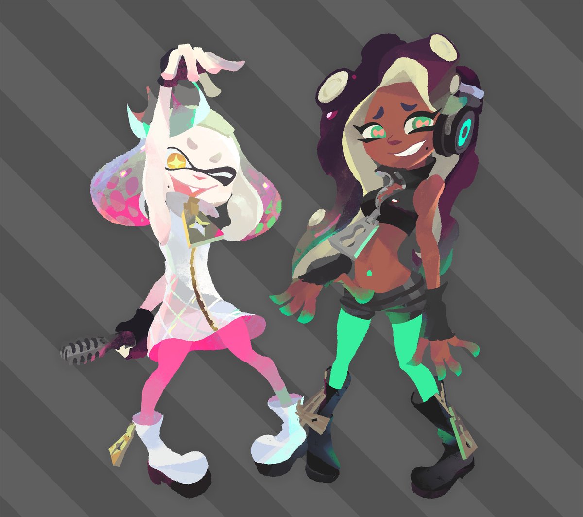 NintenDaan's tweet image. #Splatoon2Direct - If you missed Marina and Pearl's introduction, here is it is on NUK's YouTube channel youtube.com/watch?v=okIlIv…
