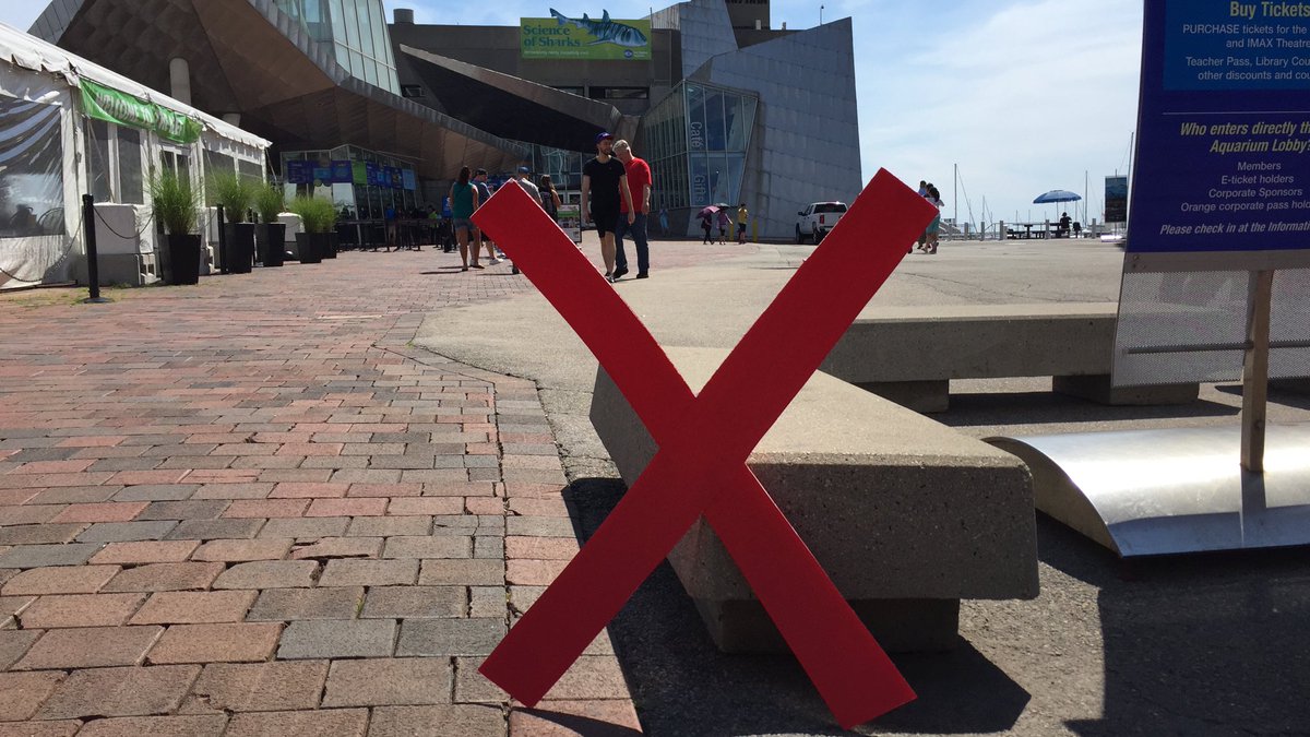 RedSox's tweet image. ❌ marks the spot! 

Find this ❌ down by the aquarium to win a pair of #RedSox tickets! #VoteX
