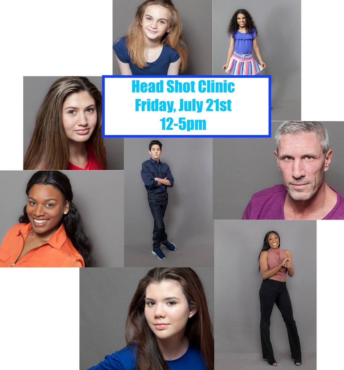 KDMAActorStudio's tweet image. Actors! You need Head Shots! Head Shot Clinic, Fri, July 21st 12-5pm
Call 856.482.9113 to book your appt or go to: 
kdmaactorsstudio.com/product/headsh…