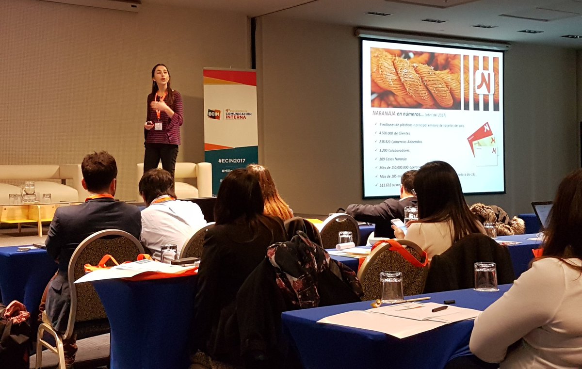 DialogusCI's tweet photo. Marina Córdoba de @naranja destaca que el lenguaje y las #conversaciones son parte importante del negocio #ECIN2017 #DialogusCI https://t.co/OYhyptFyBB