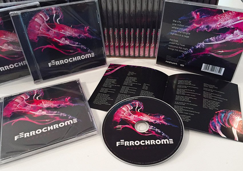 Ferrochrome - "Medusa Water" (MESH1003).
 CDs just arrived in the Meshwork Music headquarter!
+++ Save the date: 04.08.2017 +++