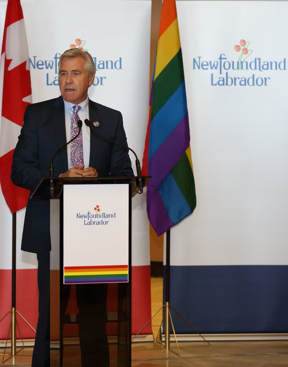 PremierofNL's tweet image. Today, we launched Pride Week across NL at a flag-raising ceremony at the Confederation Building. Read more: bit.ly/2sRmMfX