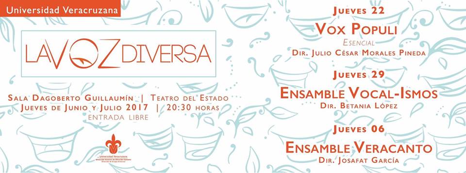 RevistaFeria's tweet photo. HOY 8:30 pm. homenaje al Director y compositor cubano #ElectoSilva, por el Ensamble Veracanto.Teatro del Edo #Xalapa
https://t.co/Gd19GioaP2 https://t.co/fVII2khMYp