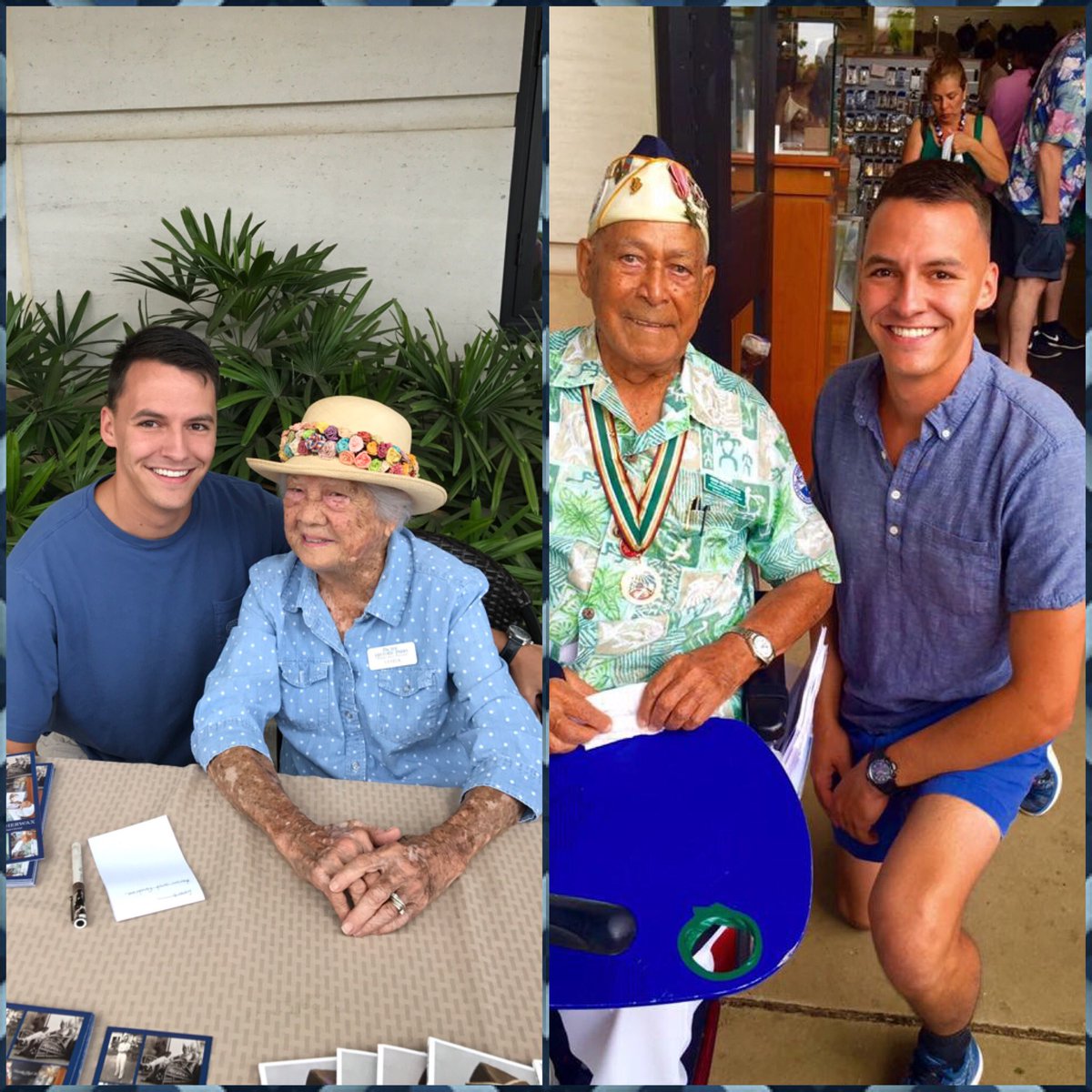 CactusCreed148's tweet photo. Was so proud to meet a Pearl Harbor Survivor.....a husband last year, and the wife that survives him this year. @ArizonaMemorial https://t.co/srP4c8l2ke