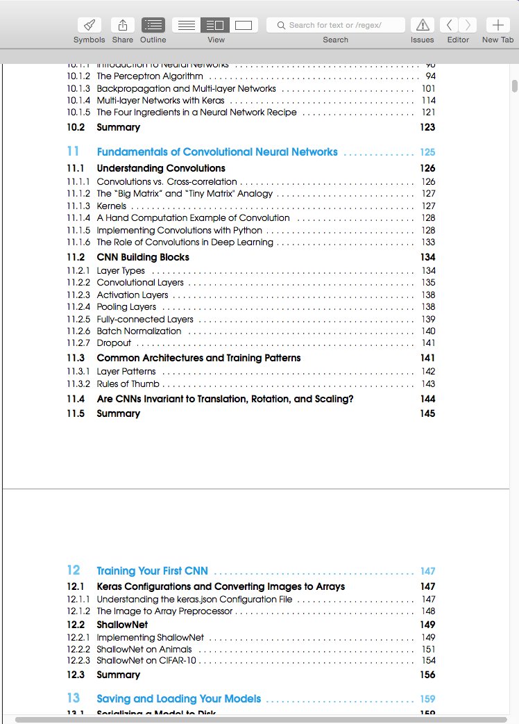 deep learning for computer vision with python starter bundle