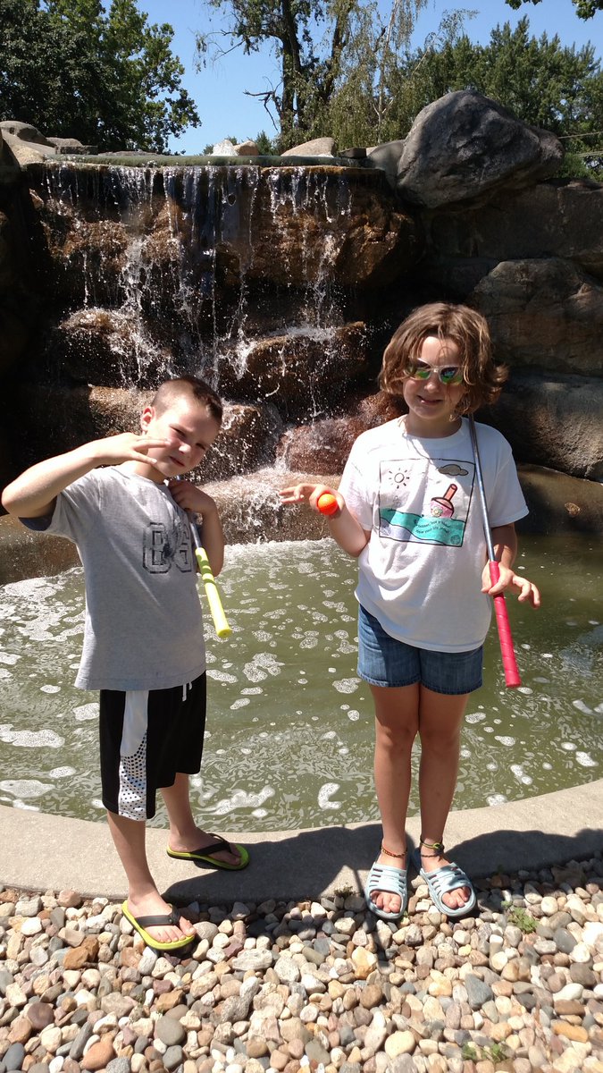 18 holes of mini-golf at A.H. Blank Golf Course. We find every water hazzard! #TourDMParks 6/31