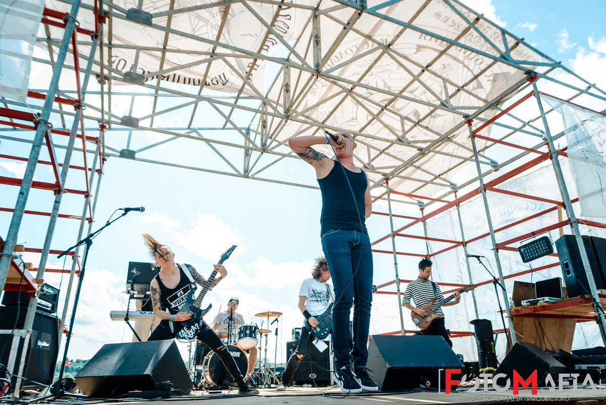 trustnooneband's tweet photo. Do not be afraid! It`s just dirty &amp; merciless Russian #hardcore🤟😆
Recently we perfomed at the bike open-air Moto-Maloyroslavets! https://t.co/x2inORLupM