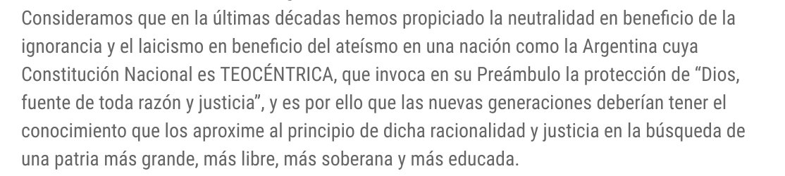 Un diputado de Cambiemos, Goicoechea (UCR Chaco), mandó proyecto de ley para meter materia de religión en la escuela pública. Esto argumenta
