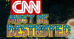 EdwinOslan's tweet photo. Let's start a meme war against CNN. Find violent imagery from horror movies, and slap on the CNN logo. More memes to come soon! #destroyCNN https://t.co/zej3lXKHCO