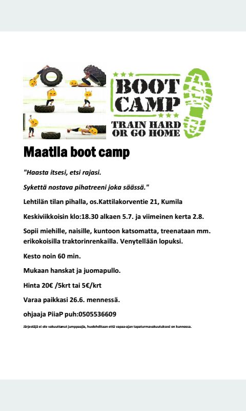 Nyt on kuulkaas sellainen #treeni tarjolla, että oksat pois! Mennäänkö <a href="/IinaWahlstrom/">Iina Wahlström</a> ja @kirsimalaine ? 😊