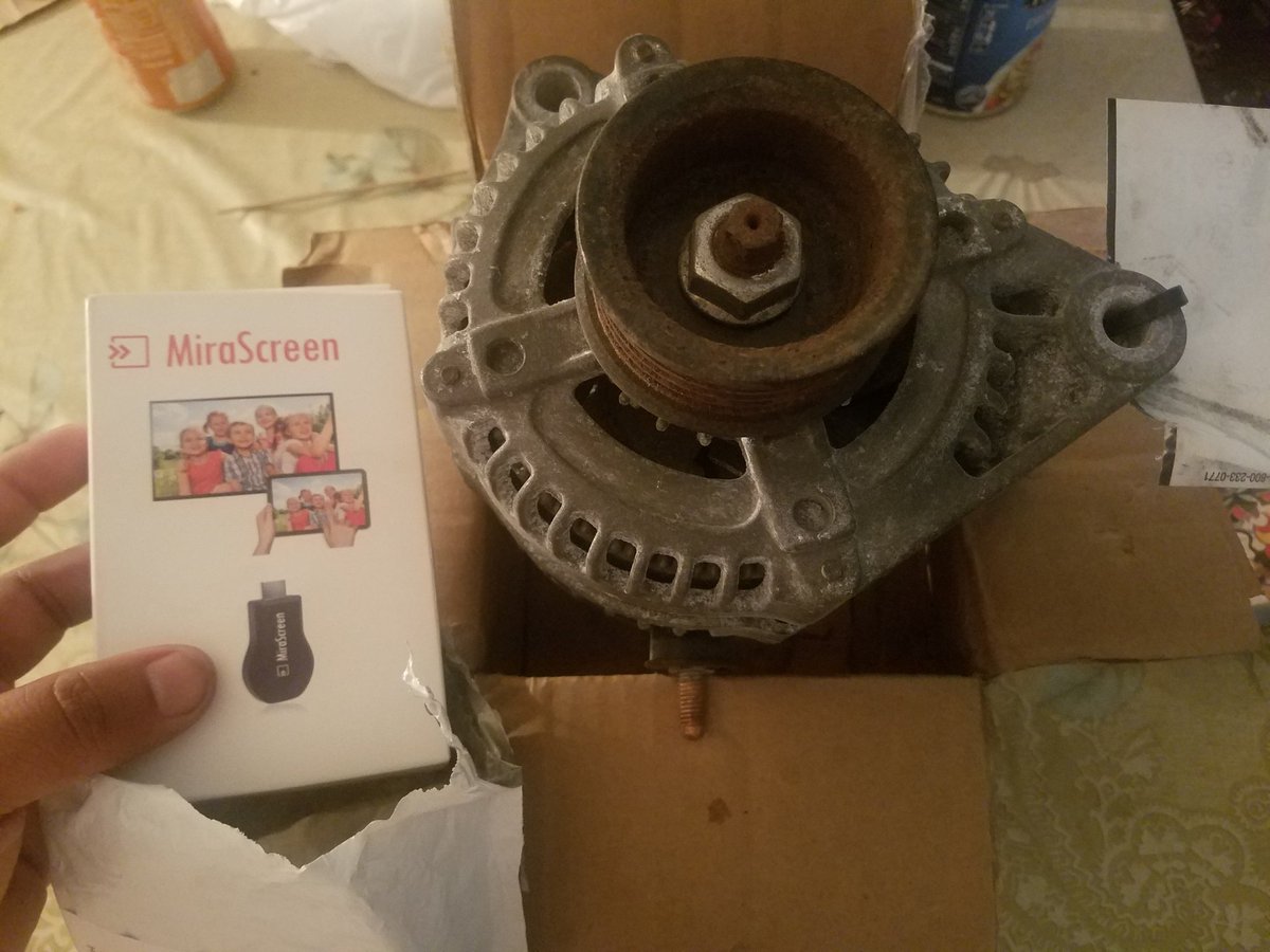 instario's tweet photo. My #MiraScreen and #Alternator came in the #Mail. I love #Ebay. Saves me #Time, #Money, and #Warranty. https://t.co/jI09AT3xxD
