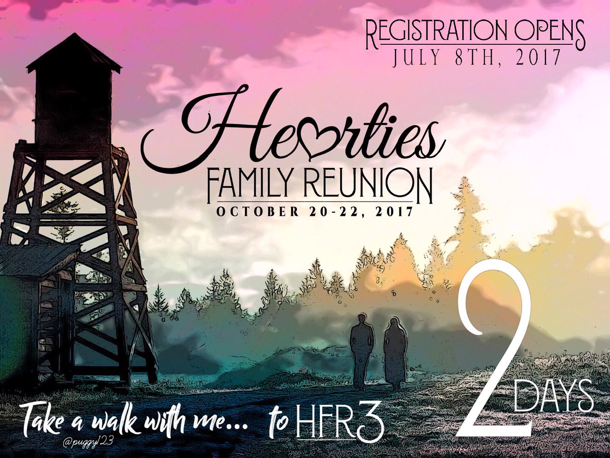 brbird's tweet photo. #Hearties here is UR 2-day heads up. Registration 4 #HFR3 begins Sat, July 8, 10 amEST/9C/8M/7P. 1st-come/1st-serve. You snooze, you lose! https://t.co/xqFwZORc0c