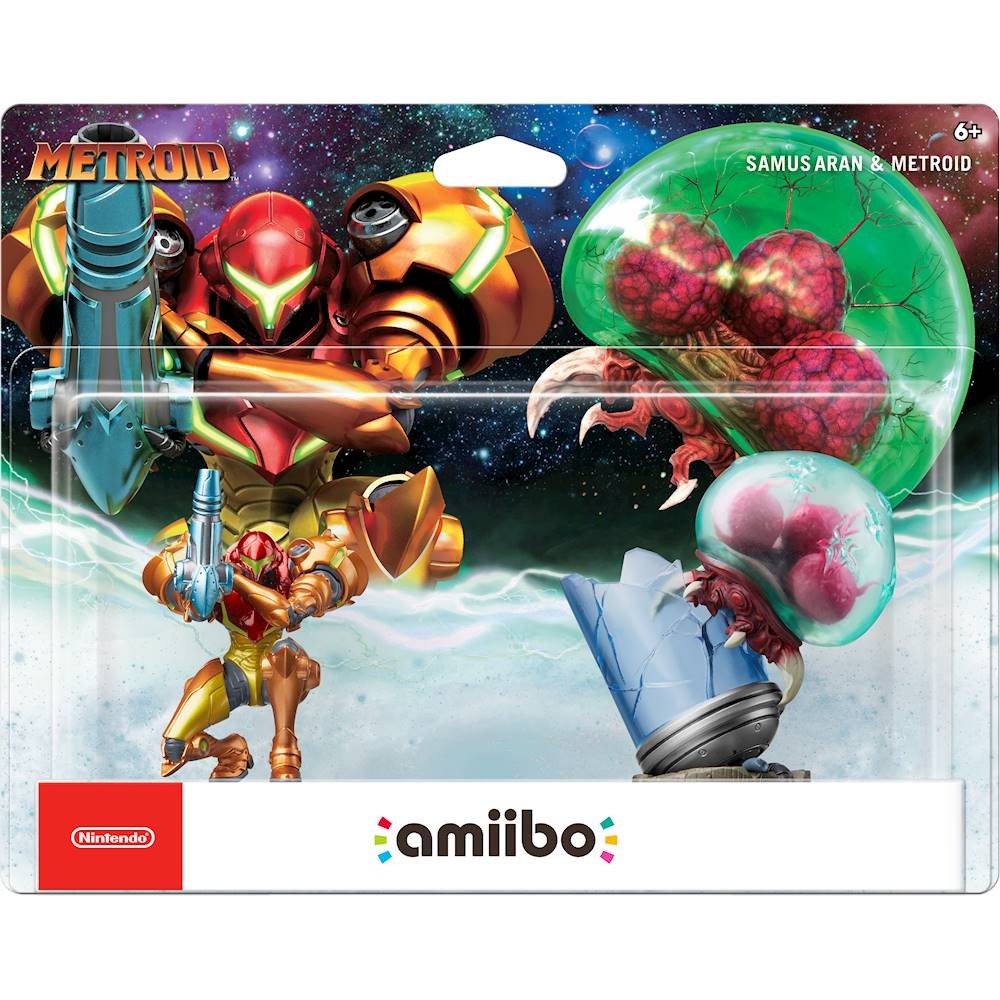 Wario64's tweet image. Metroid amiibo pack available for preorder on Best Buy bit.ly/2sQDqfz