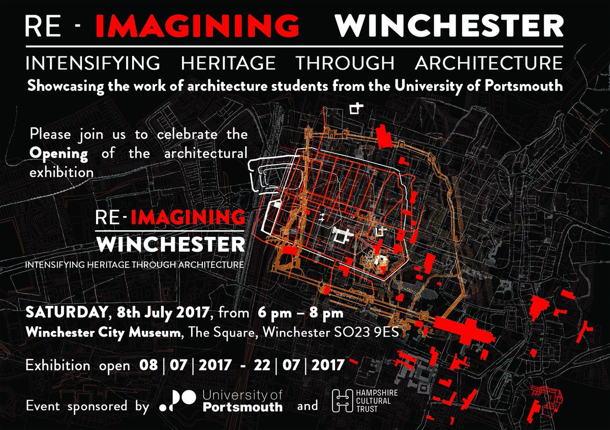You're warmly invited to RE-IMAGINING WINCHESTER Exhibition, 8-22 Jul, Winchester City Museum <a href="/RIBASouthEast/">RIBA South/South East</a> <a href="/UniPortCCI/">Faculty of CCI, UoP</a>