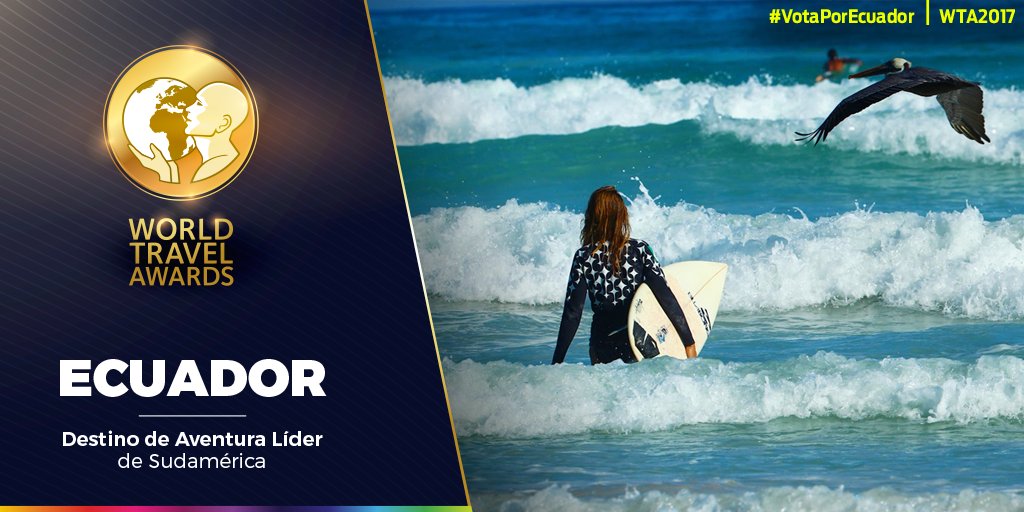 ¡#Ecuador definitivamente es un destino de aventura!. Apóyanos y #VotaPorEcuador en los #WTA2017. Contamos contigo ➡ bit.ly/2piXVUO