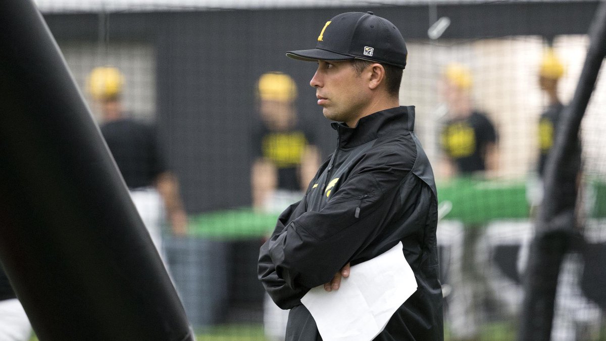 UIBaseball's tweet photo. . @DesiDruschel Promoted to Iowa's Pitching Coach | #Hawkeyes | #B1GBaseball | https://t.co/4pENNPeeX5 https://t.co/10bYFU79Yz