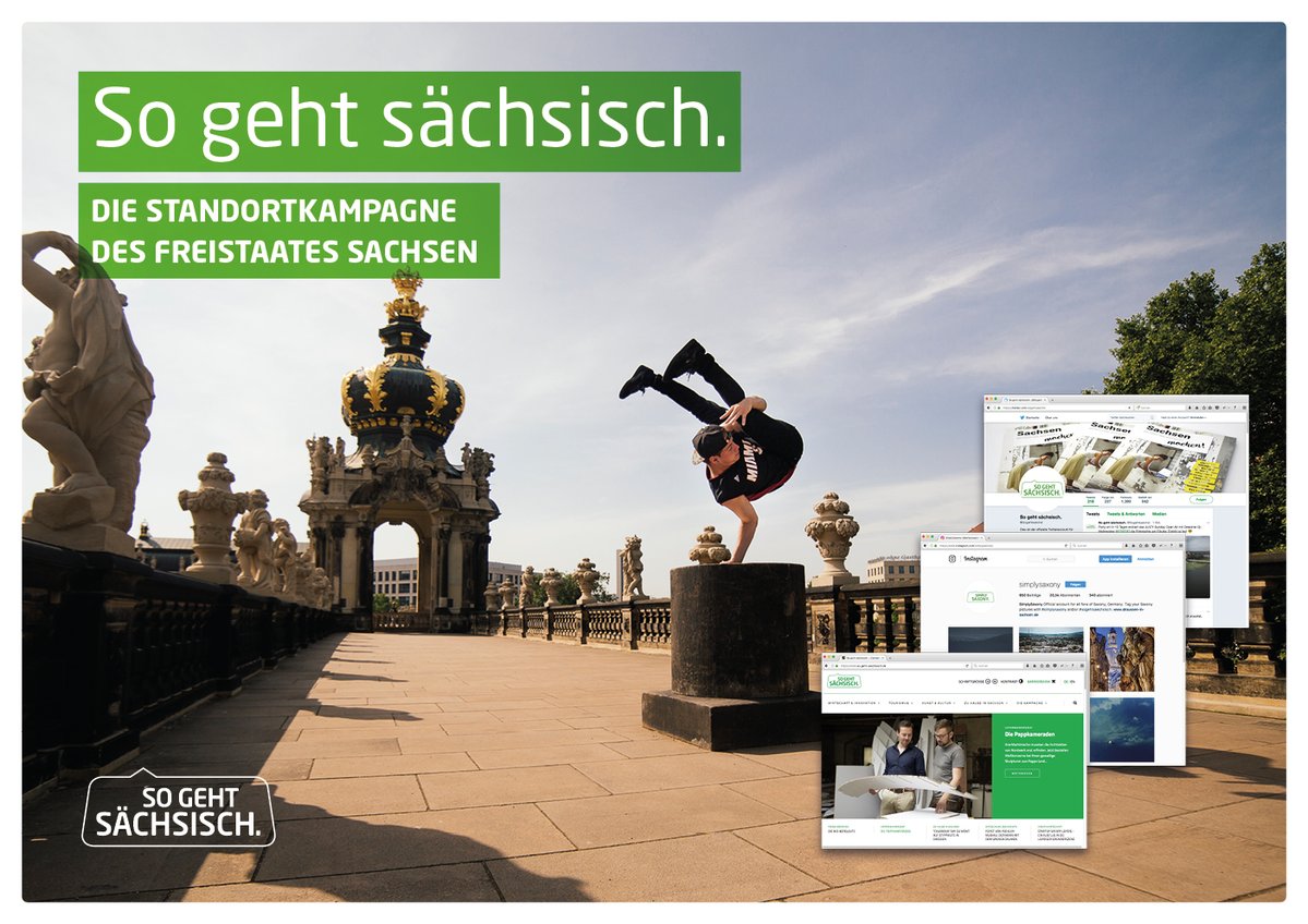 KetchumGER's tweet photo. Ketchum Pleon gewinnt in europaweiter Ausschreibung die Verlängerung der Standortkampagne #sogehtsaechsisch https://t.co/dH52a81GQA https://t.co/4h2lo3651d