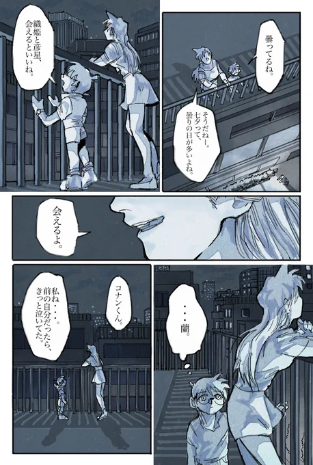 「天の川」
（リクエスト／七夕・幸せな新蘭）

無数の星は相手を想う数。募って初めてかかる橋。
とても素敵なリクエスト、有り難うございました。 