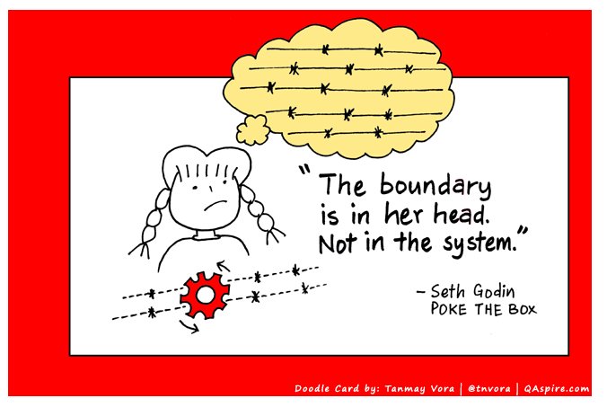 Often we think there are boundaries or we need permission but it's in our head, not in the system qaspire.com/2017/07/06/in-… Great work <a href="/tnvora/">Tanmay Vora ✍</a>