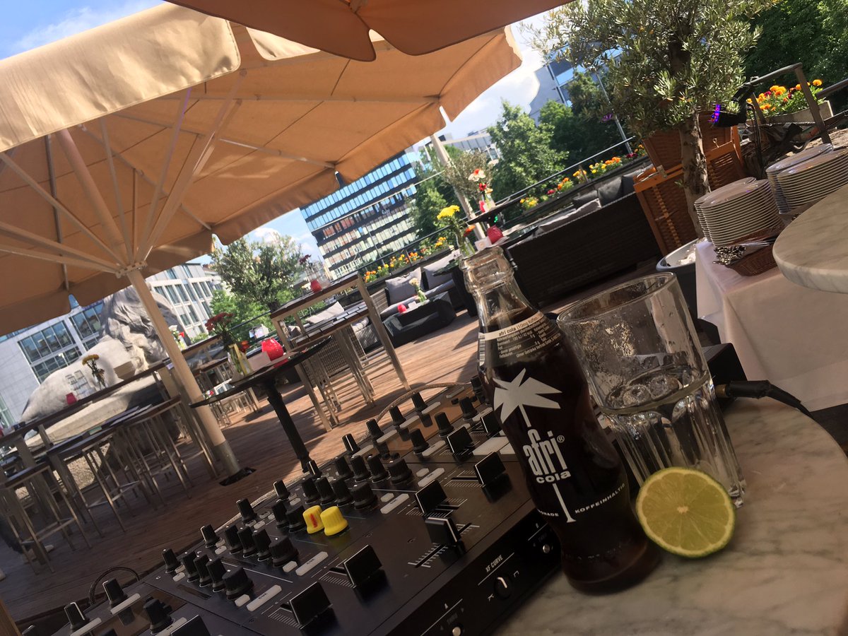 Workspace for tonight #munich city #rooftop #HouseParty