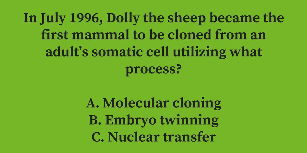 Consultant360's tweet photo. #CONtrivia #medicaltrivia #medicaleducation #cloning #MolecularCloning #EmbryoTwinning #NuclearTransfer Answer: https://t.co/3iaCH3Xi1B https://t.co/MbxJjwMeL1