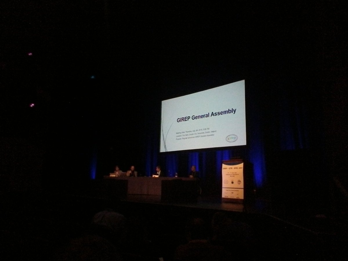 PhysicsIreland's tweet photo. #GIREP2017 Stage is set for General Assembly https://t.co/dzWHnqNigS