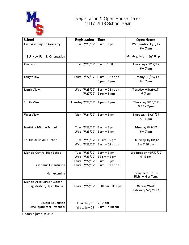 Muncie Community Schools (@muncieschools) on Twitter photo 2017 -18 Registration & Open House dates & times. <a href="/SteveWLBC/">Steve Lindell</a> <a href="/TheStarPress/">The Star Press</a> <a href="/muncie_journal/">Muncie Journal</a> <a href="/MuncieBY5/">BY5</a> @Elementary_MCS <a href="/Curriculum_MCS/">Curriculum Director</a> 2017 -18 Registration & Open House dates & times. <a href="/SteveWLBC/">Steve Lindell</a> <a href="/TheStarPress/">The Star Press</a> <a href="/muncie_journal/">Muncie Journal</a> <a href="/MuncieBY5/">BY5</a> @Elementary_MCS <a href="/Curriculum_MCS/">Curriculum Director</a>