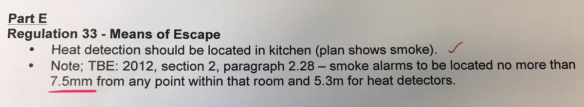 RHDarch's tweet image. A little harsh from Building Control today #smokealarms #howclose #alwayscheck #buildingcontrol #belfasthour