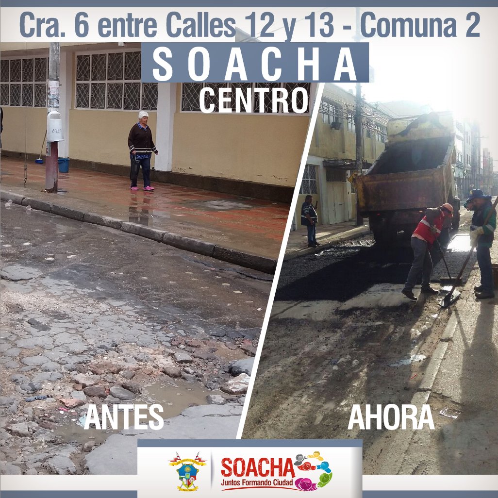 Vamos cambiando la cara de la ciudad con el reparcheo que realiza la Secretaría de Infraestructura. 🚧
