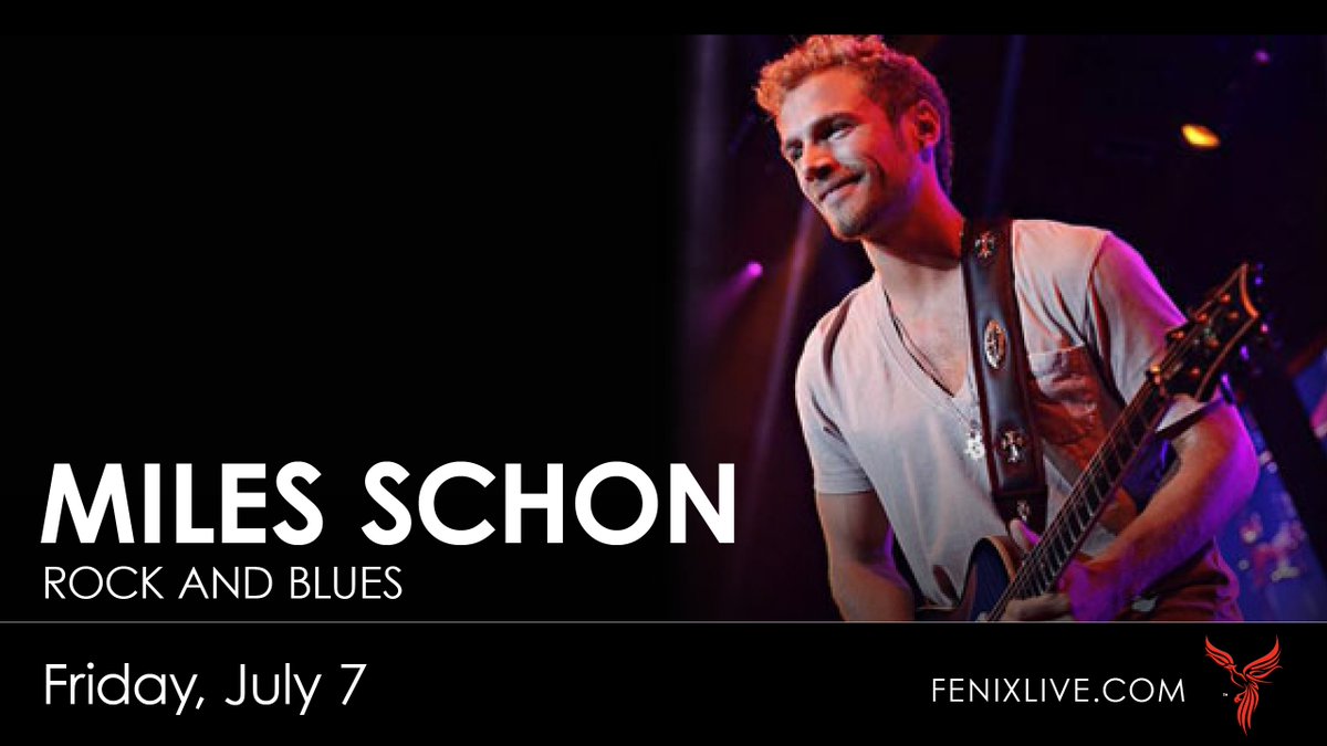 Enjoy some #rock #blues #guitar Friday July 7 at #FenixLIVE w/<a href="/MilesSchon/">Miles Schon</a> ow.ly/1omJ30dpeo3 #live #music #Marin