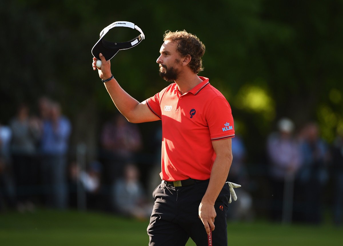 DPWorldTour's tweet photo. Hole-in-one Alert! 💯

@joostluiten aces the 115 yard par three 6th hole. https://t.co/HbzRSGwbpZ