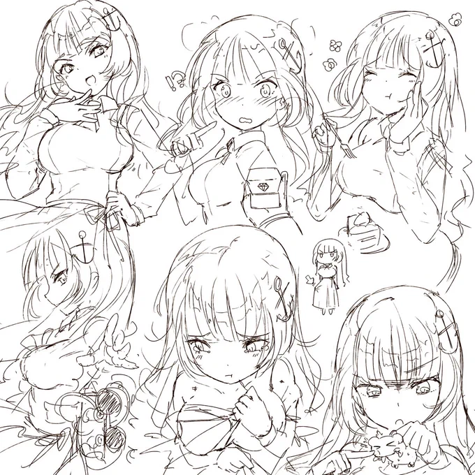 日本サーバーもバーフラーのドロップ開放になったのね!この前描いた表情集アップします( '▽`)
元気な小さなお嬢様です!時にはちょいいたずらをするですが、根はいい子。ドロップ率は低いから気をつけてね…うちにもまだ来ないです。゜(゜'Д`゜)゜。 