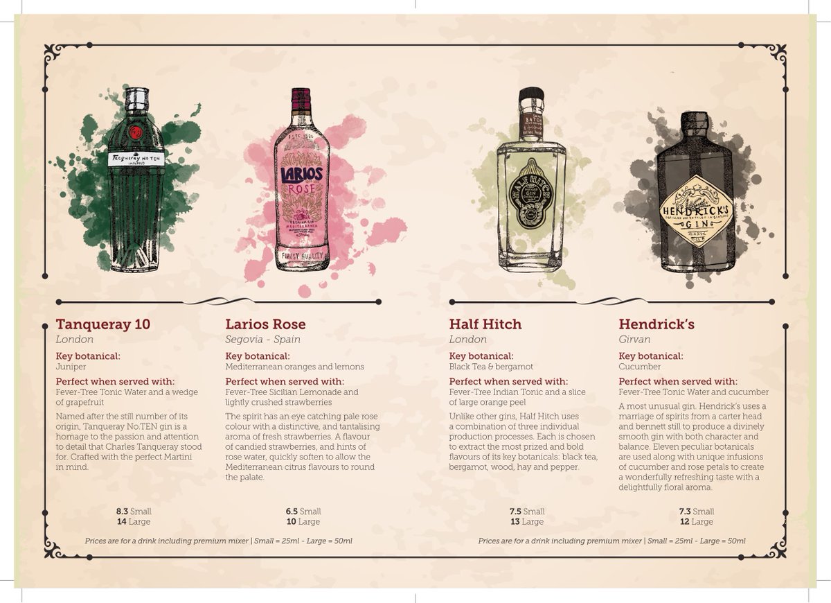 HolidayInnBroms's tweet photo. We absolutely LOVE our new GIN menu. What would be your choice and why. #ThirstyThursdays #Ginclub 🍸 https://t.co/qL1SqCTHpc