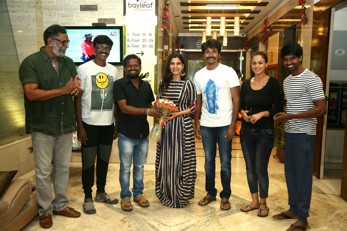 24AMSTUDIOS's tweet photo. @24AMSTUDIOS Welcomes @Samanthaprabhu2 to join shoot for our #ProductionNo4 wit @Siva_Kartikeyan @sooriofficial @ponramVVS #வெற்றிக்கூட்டணி👍 https://t.co/CcpEqjXOwo