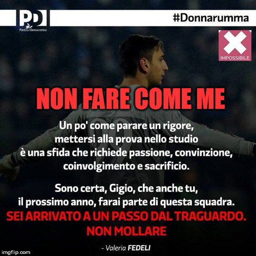 impossibileit's tweet photo. #Fedeli #Donnarumma https://t.co/36D4LCOTKu