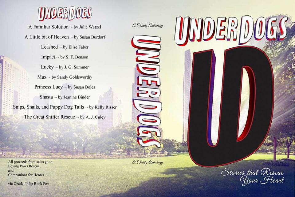ajculey's tweet photo. Cover reveal for Underdogs, a charity anthology benefiting @c4heroes  and Loving Paws Rescue #StoriesThatRescue https://t.co/kzfqkkt04y https://t.co/kfkZHsw79n