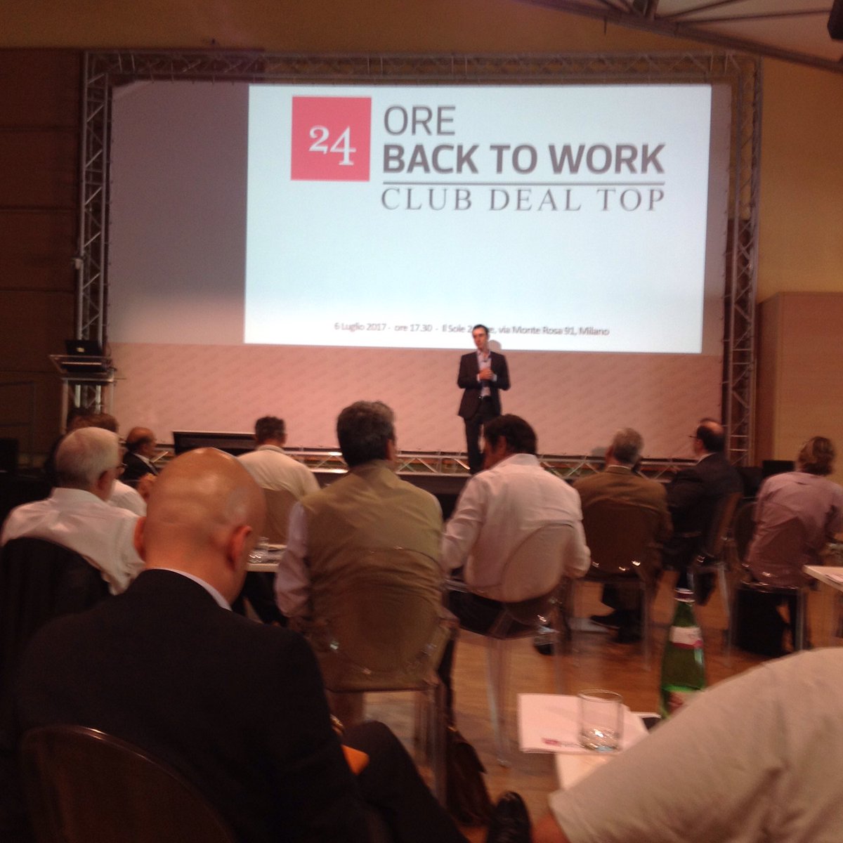 elebaronchelli's tweet photo. Live dal Sole24Ore presentazione contest start UP di #Assodel e #Backtowork. La premiazione il 13 Ottobre a Illuminotronica  #ill2017 https://t.co/8OcJRar8yM