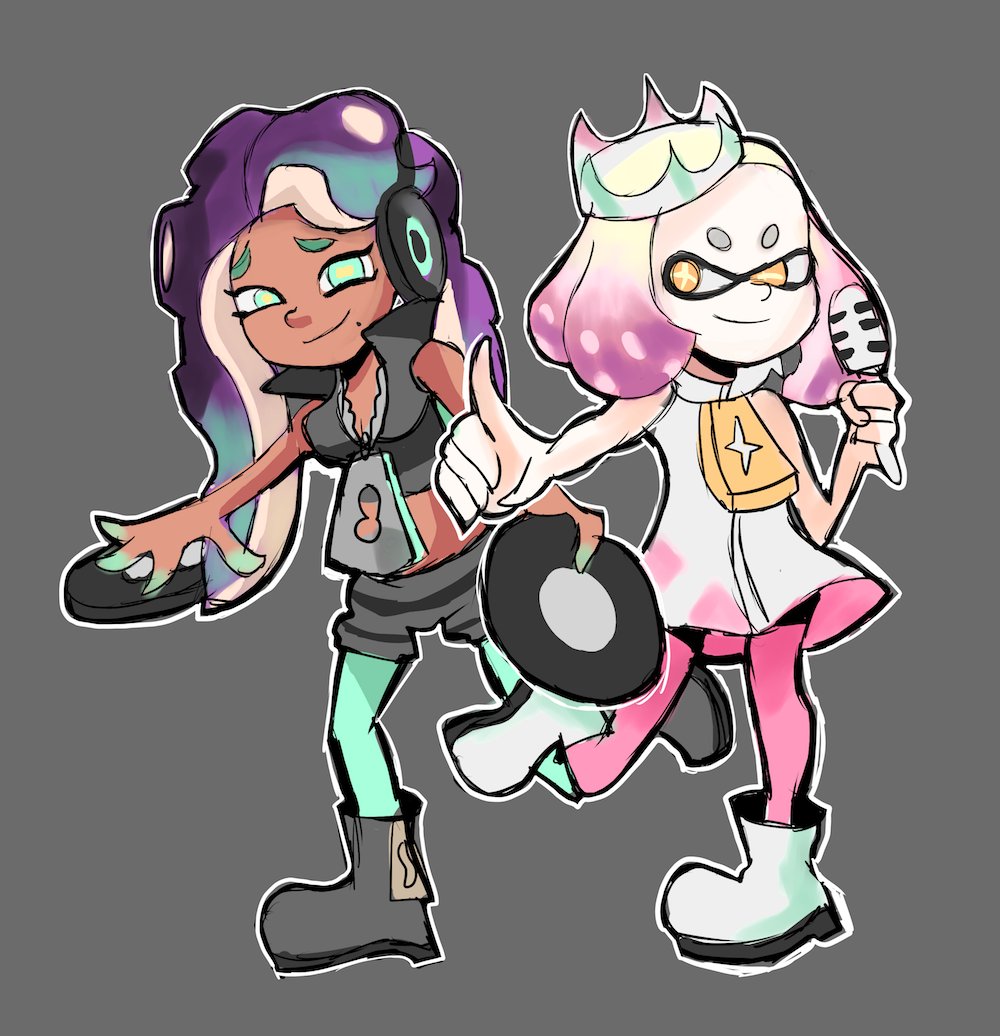AlSanya's tweet image. #PearlandMarina #Splatoon2 #Splatoon2Direct #Nintendo I had a go. They are both very cool.
