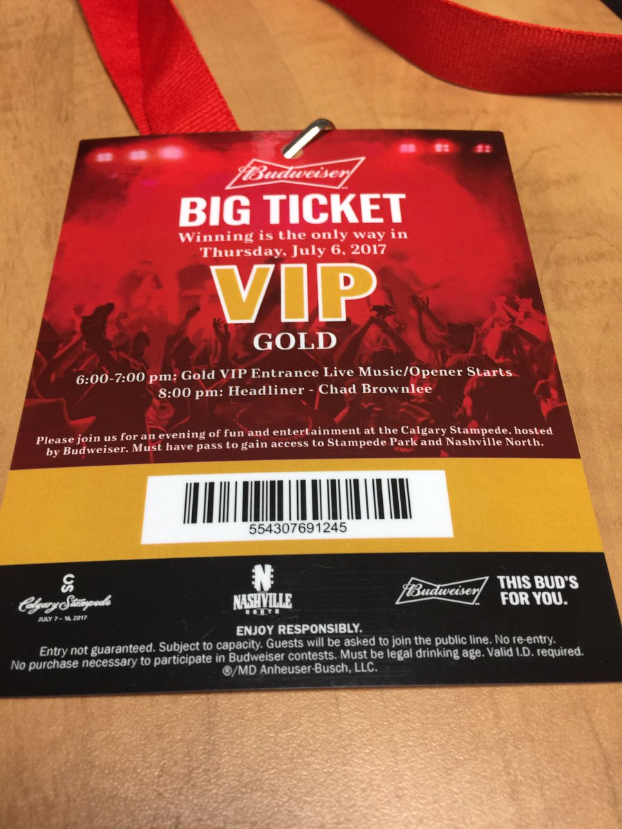 First person to come into Swirls and order a banana split and mention they saw this gets 4 VIP tickets to Chad Brownlee tonight at Stampede!