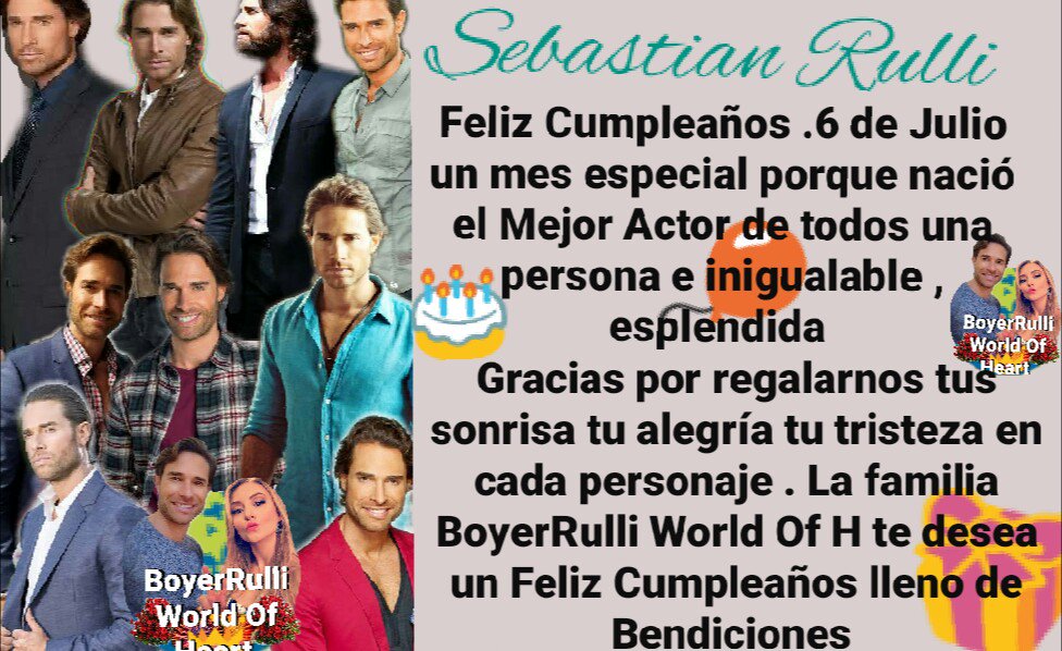 BoyerrulliH's tweet photo. Felicidades @sebastianrulli https://t.co/xJav6OVbYK