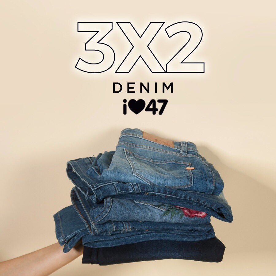 47st's tweet photo. Es el momento de renovar tus jeans! 🙌🏻👖💘🔥 #SaleParty https://t.co/8SRWIM7bla