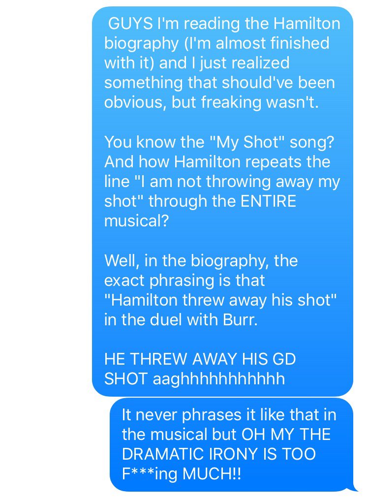 michaelaaRae's tweet photo. I am ashamed... @Lin_Manuel @HamiltonMusical #Hamilton https://t.co/NljDaXKF5U