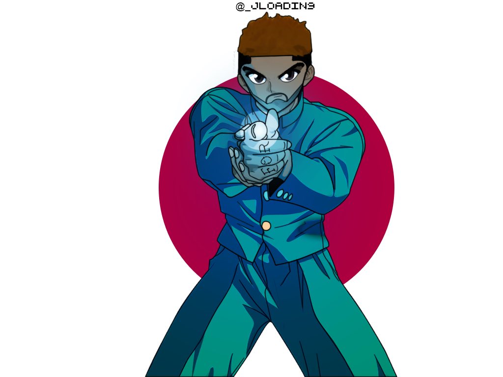 _JLoadin9's tweet photo. Yusuke x Madeintyo @madeintyo #JLoadin9 #madeintyo #yuyuhakusho #spiritgun https://t.co/HUgy0aHtVM