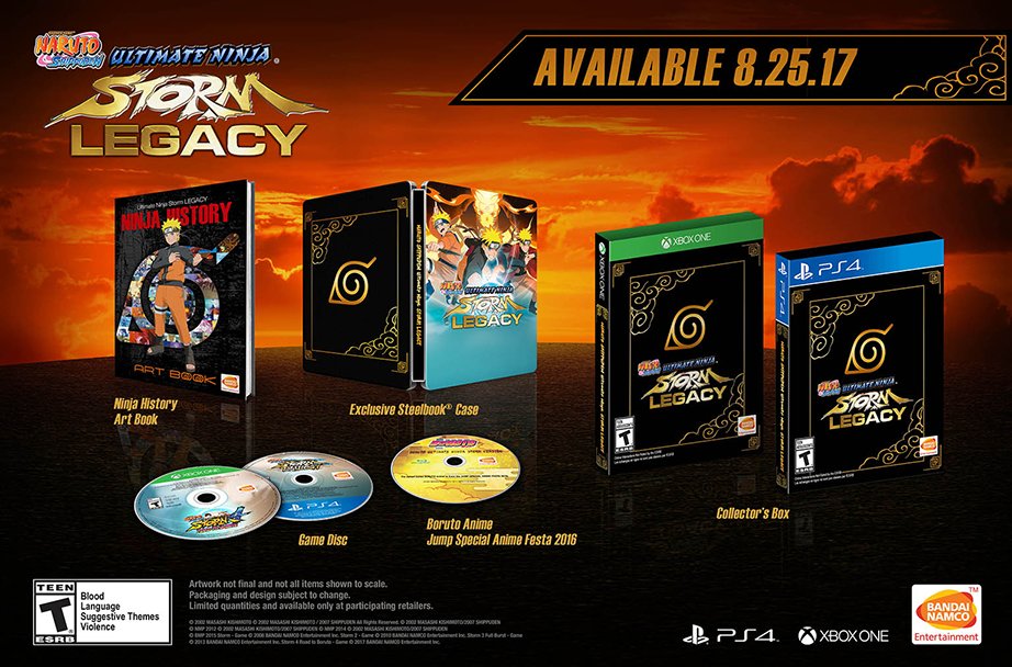 Coleção Naruto Shippuden: Ultimate Ninja Storm Legacy ganha data