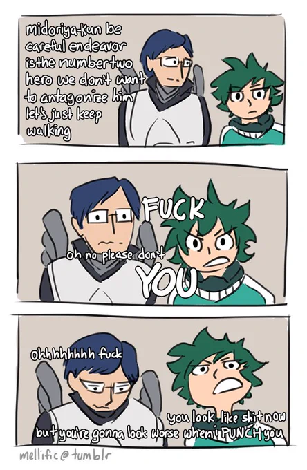midoriya "FIGHT me" izuku &amp; iida "please don't die" tenya #bnha 