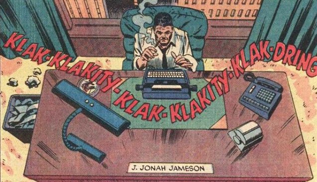 70sscifiart's tweet photo. Comic book history time: J Jonah Jameson is based on a real person who hated comics as much as JJ hates Spider-Man. https://t.co/4NwlKaxJ7l https://t.co/jo3vKTDIG5